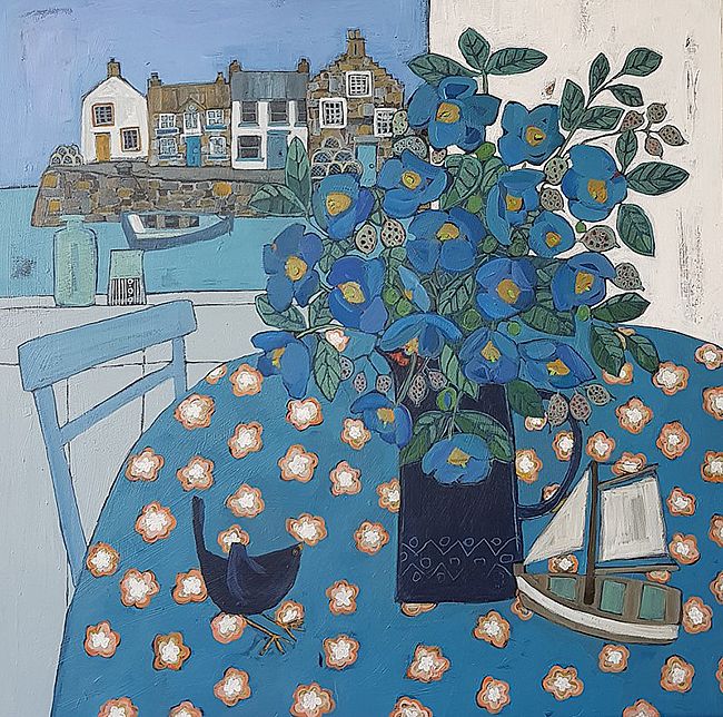 Alison  Dickson - Meconopsis at the harbour